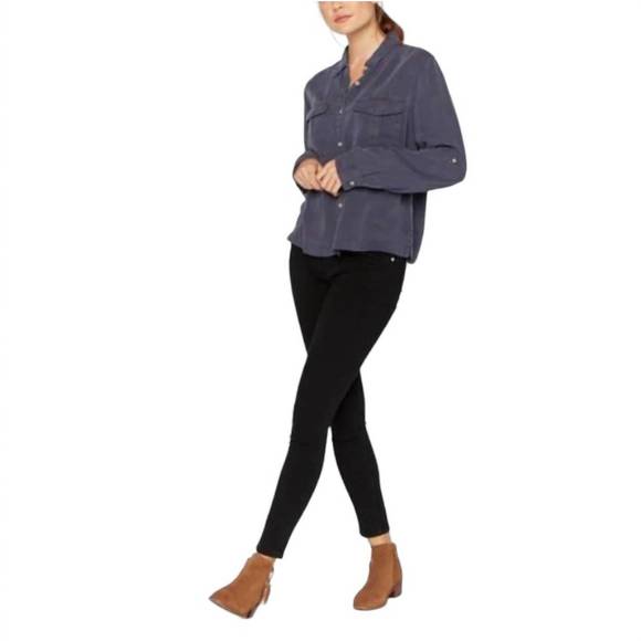 NEW THREAD & SUPPLY annapolis shirt in navy - Picture 2 of 2